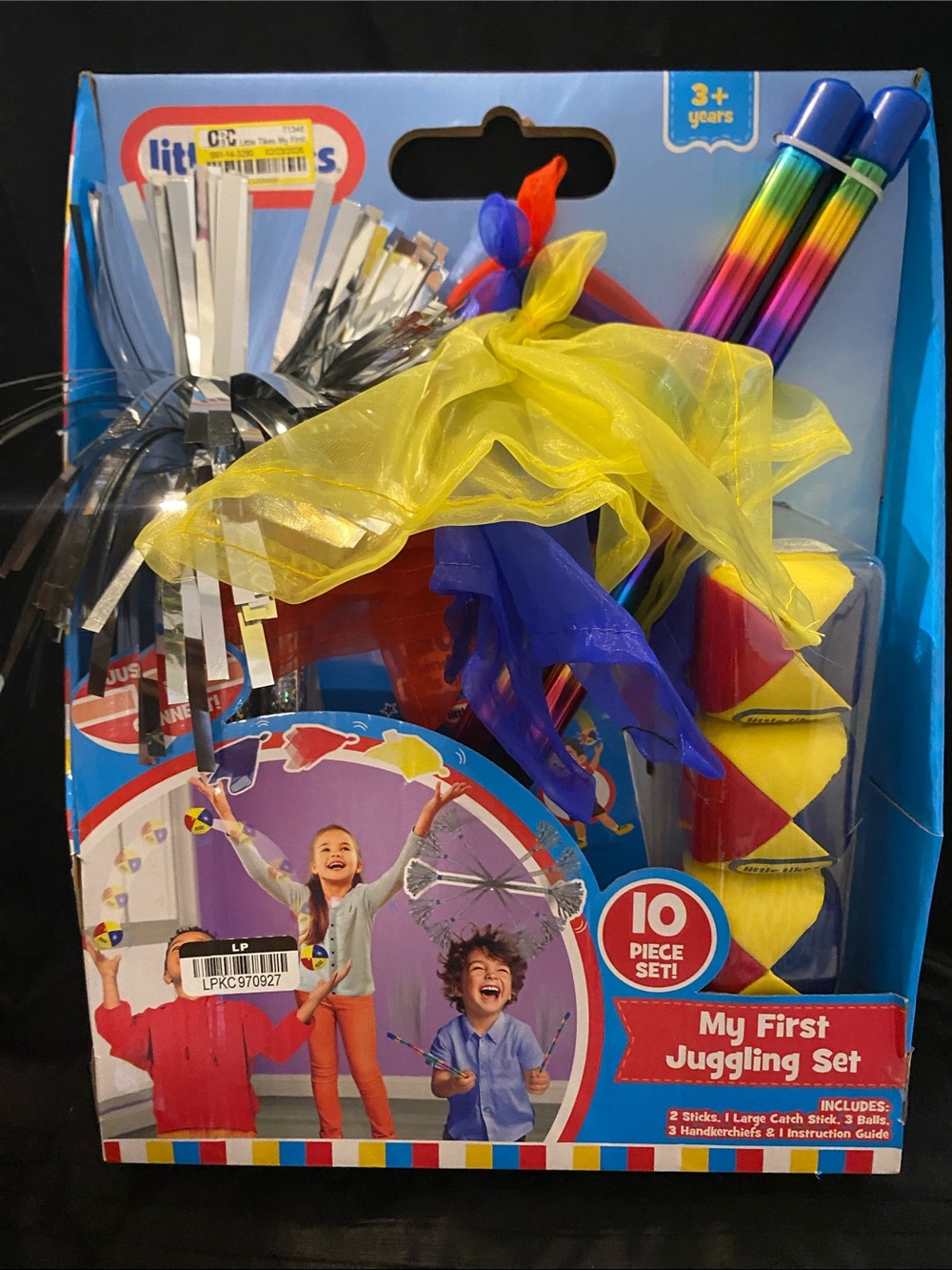 My First Juggling Set - Kids Juggling Toy with Yellow & Blue Scarves